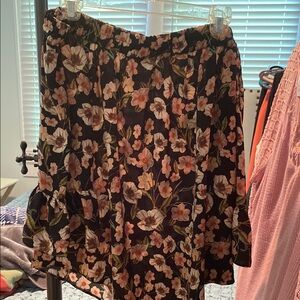 Floral Black off the shoulder Top Shop blouse
